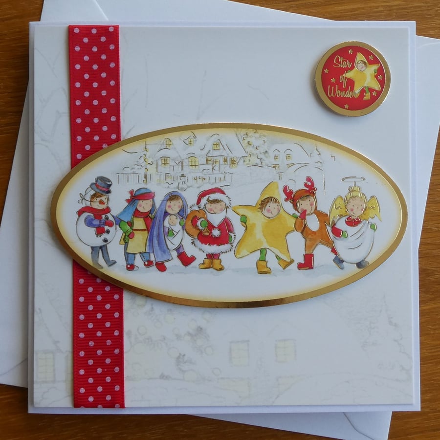Children's Nativity Christmas Card