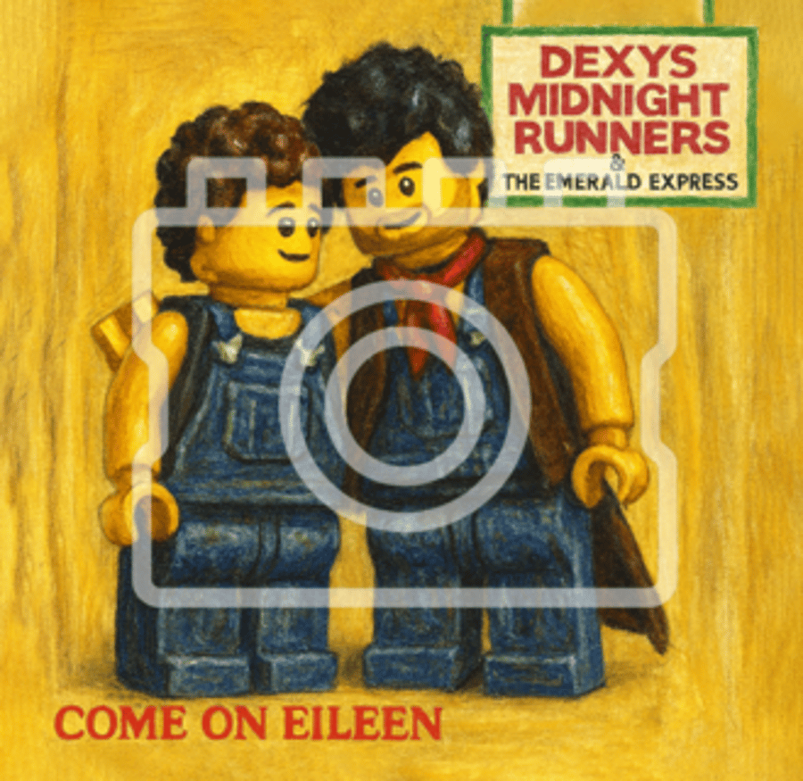 LEGO-Inspired Dexys Midnight Runners – "Come On Eileen" 5x5" Mounted Print