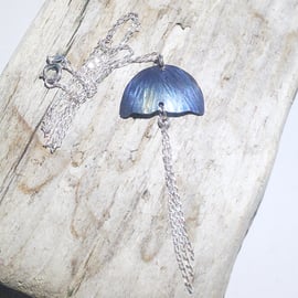  Handmade Coloured Titanium Jellyfish Pendant  - UK Free Post