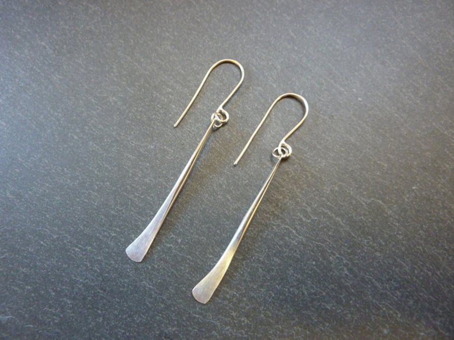 Sterling Silver Wire Drop Earrings