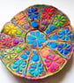 Teacup and Saucer Textile Art Free Machine Embroidery  - Image 4