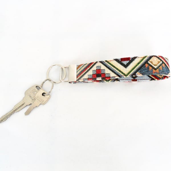 Geometric wristlet key fob