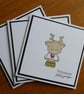 Pack of 3 Christmas Cards - Reindeer - Image 1