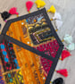 Handcrafted Sindhi Patchwork Wall Tapestry - Boho Textile Art & Wall Hanging - Image 2