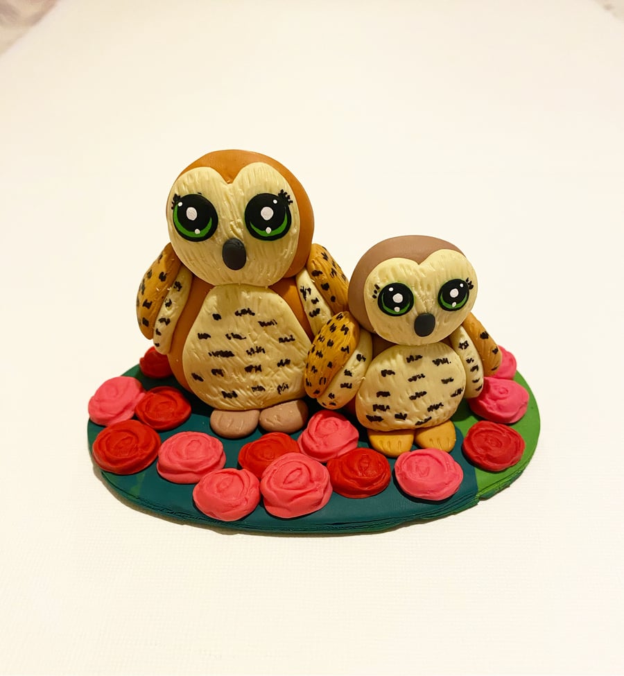 Handmade owl ornament 