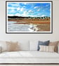 Hengistbury Head Beach Huts Dorset Coast Photograph Print - Image 3