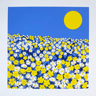 'Sunshine Buttercups' original screen print - perfectly imperfect