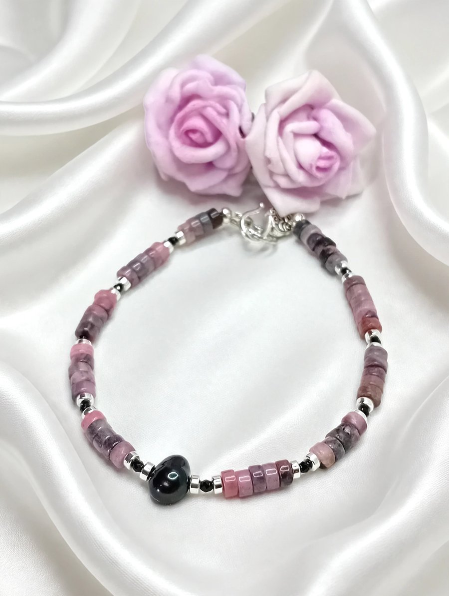 Jade & Black Pearl Bracelet