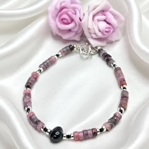 Jade & Black Pearl Bracelet