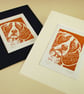 Beagle Dog - Original Hand Pulled Linocut Print - Image 3
