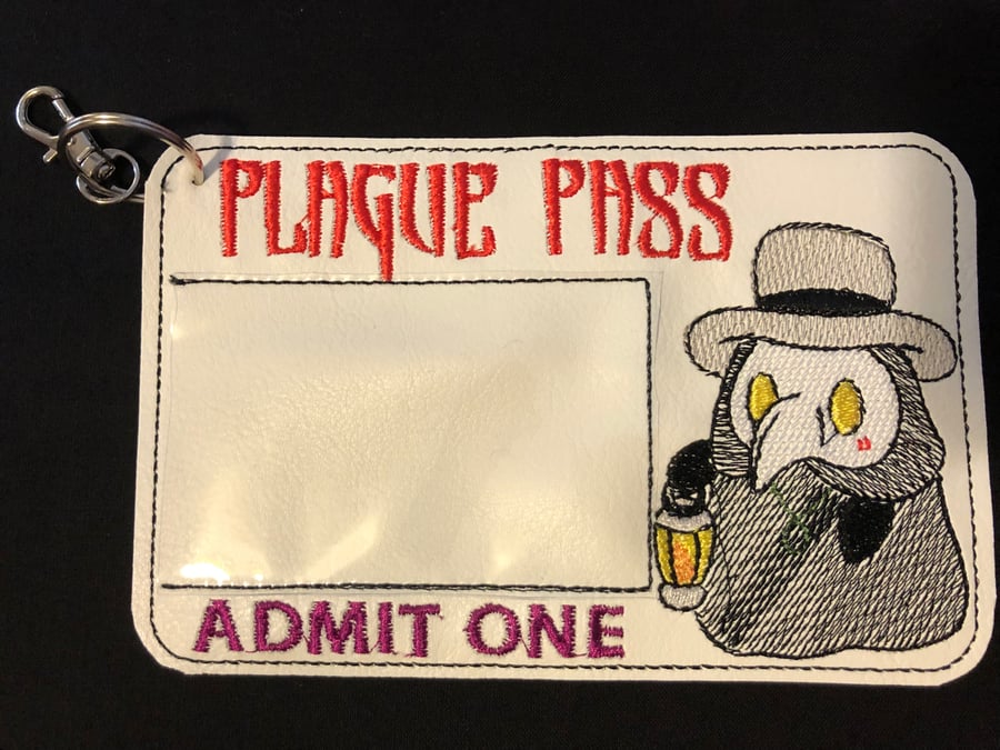 Vaccination Card Holder - seconds - double stitching