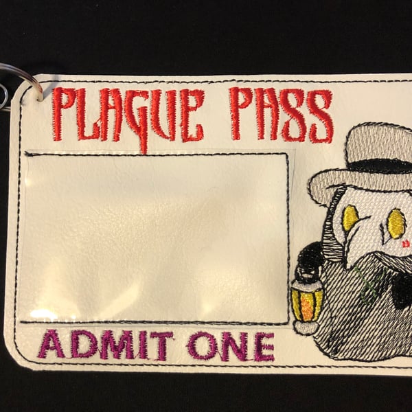 Vaccination Card Holder - seconds - double stitching