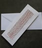 Individually Hand Crafted Textile Blank Card - Image 1