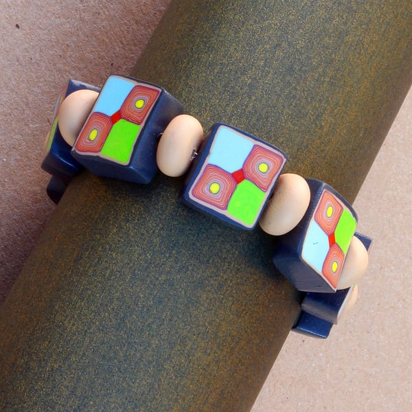 Modern Style - Handmade Bracelet - Designer Tile Bracelet