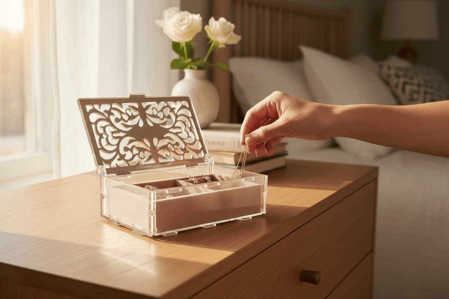 handcrafted jewellery storage 