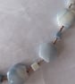 Blue Sky Sterling Silver Necklace featuring Cube and Hexagonal blue Opals - Image 8