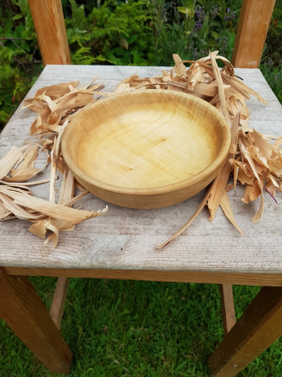 Wooden bowl birch