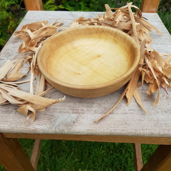 Wooden bowl birch