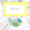 Just because... Meadow Glass Bird with personal message 