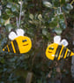 Busy Bee Hanger in Fused Glass - 6151