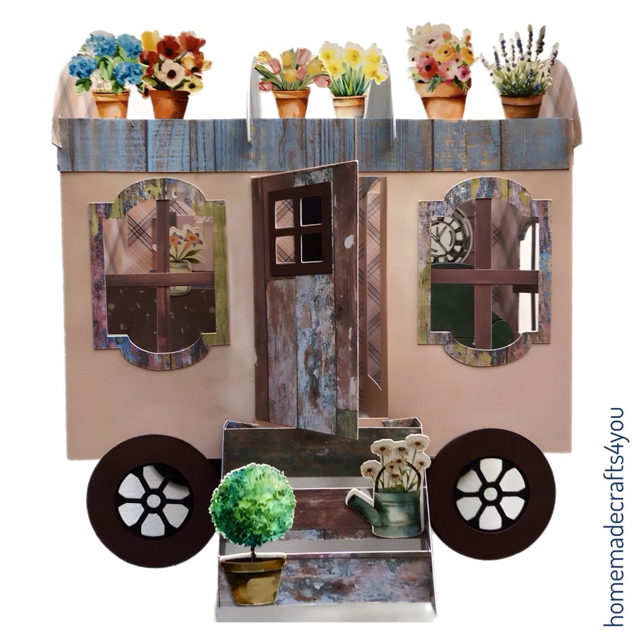 3D Caravan Card