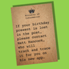 Funny Birthday Card, Funny card, Isolation birthday card, Lockdown card, Hancock