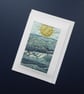 Individually Hand Crafted Textile Blank Card