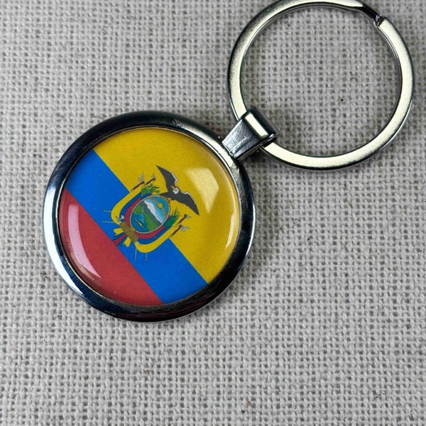 Ecuador Flag Keyring