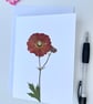 Handmade Real Pressed Flower Greeting Card - Image 1
