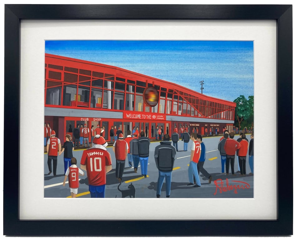 Ebbsfleet, Framed & Unframed Art Print Utd United Football Club FC, Stadium Gift