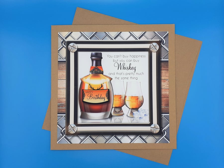 Birthday Card For Him, Funny, Decoupage 