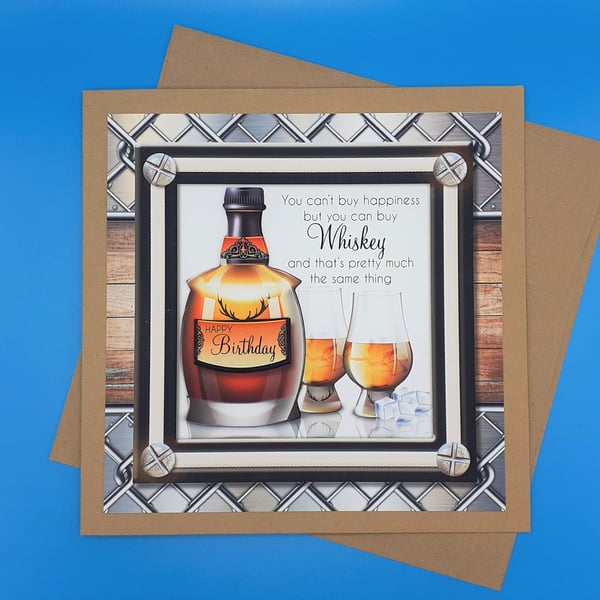 Birthday Card For Him, Funny, Decoupage 