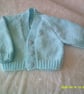 Turquoise 16 inch Baby Cardigan - Image 1