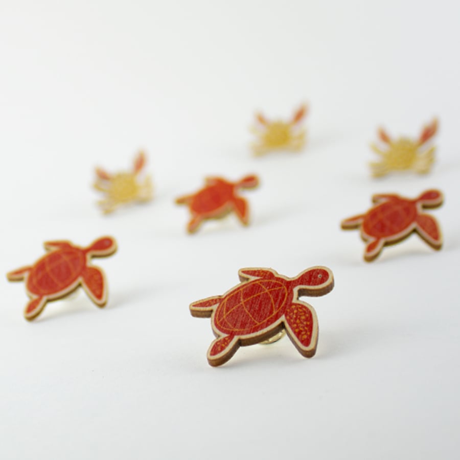 Ocean Turtle Pin Badge
