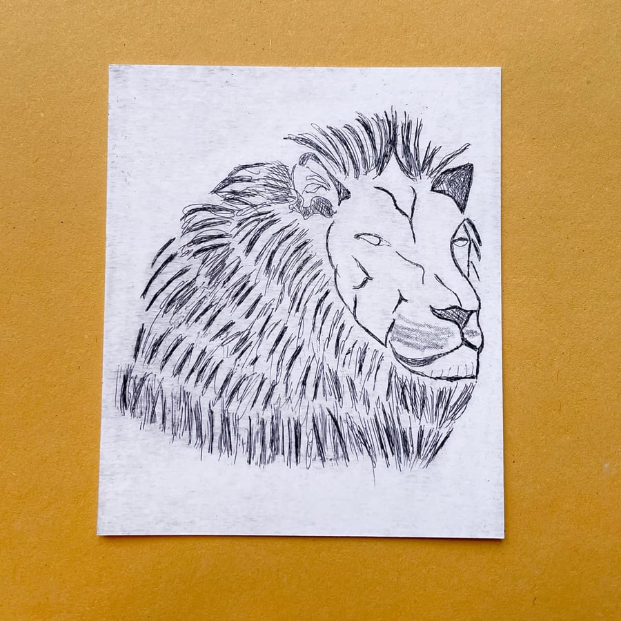 Little Lion Original Print