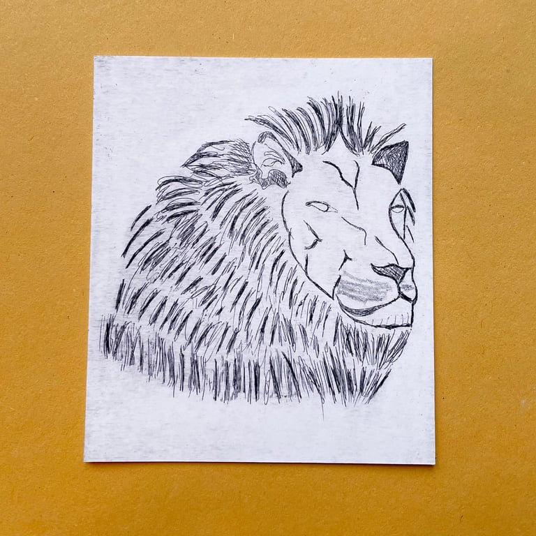 Little Lion Original Print