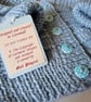 Designer Baby Boy's Hand Knitted Cardigan  3-9 months size - Image 3