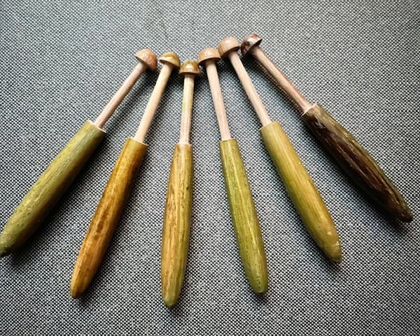 Lace bobbins in Honition  style