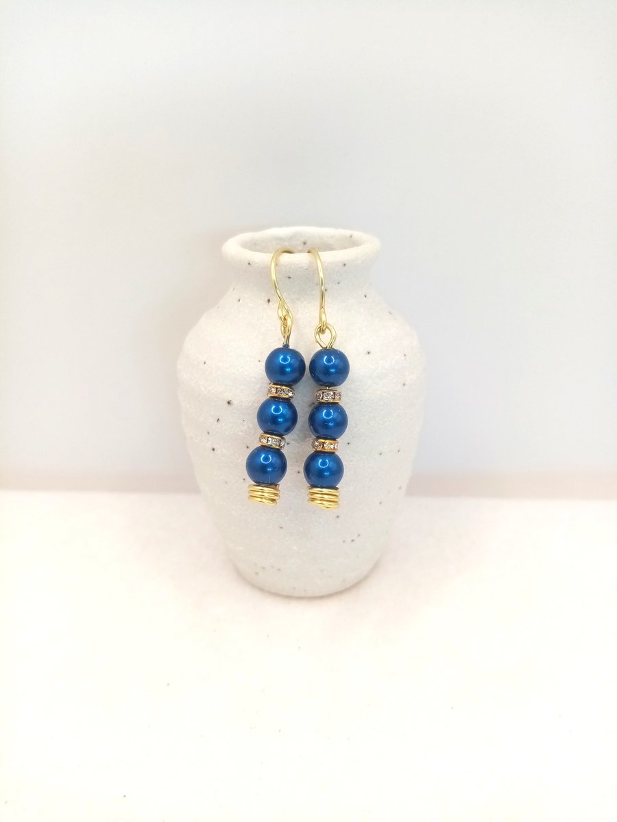 Pearl Earrings, Customise, Gifts for her Christmas, Free Postage