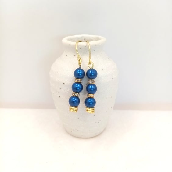 Pearl Earrings, Customise, Gifts for her Christmas, Free Postage