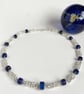 Sterling Silver Lapis Lazuli Byzantine Chainmaille Necklace - Image 6