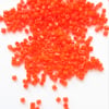 Orange Hexagon beads, size 11, small beads for jewellery making and crafts