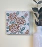 Summer Seconds - Mosaic Floral Art - Orange Rose Mosaic Wall Plaque in White - Image 2