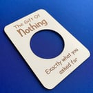 Gift Of Nothing, Joke Gift, Novelty Funny Birthday Gift, Stocking Filler