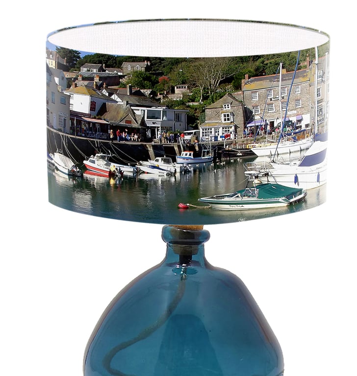 Photographic Lampshade, Padstow, Cornwall, Coastal Lamp Shade, Contemporary lamp
