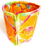 Cuff - Fabric Bracelet with Free Machine Embroidery  - Image 4