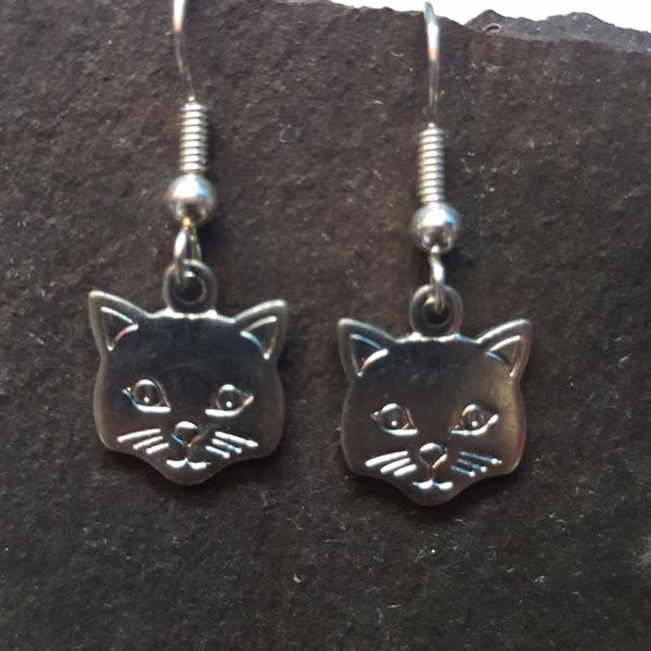 Handmade Cool Cats Earrings