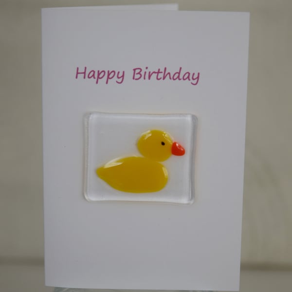 Yellow Ducky Birthday Card