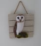 Needle felted owl artwork - Image 2