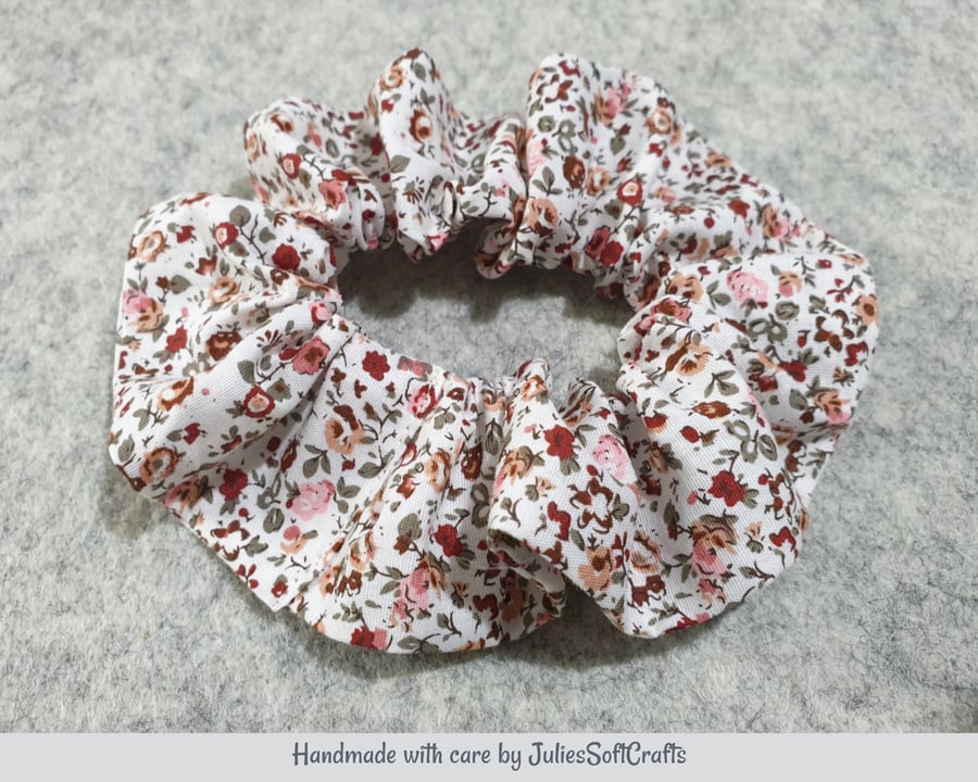  Hair Scrunchie 100% cotton Fabric 1.5 inches wide 7 inch Stretch